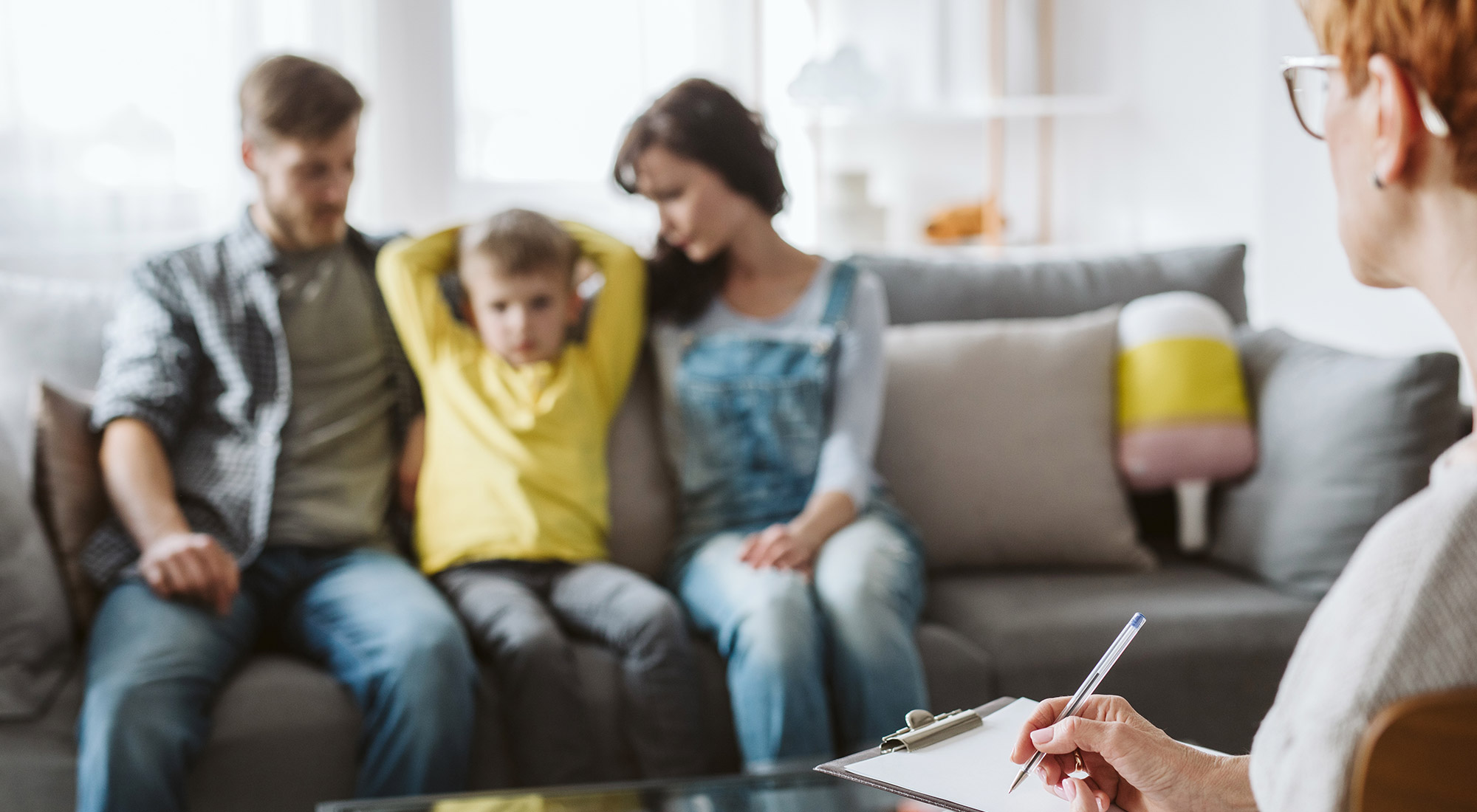 Parent supporting child after an autism diagnosis