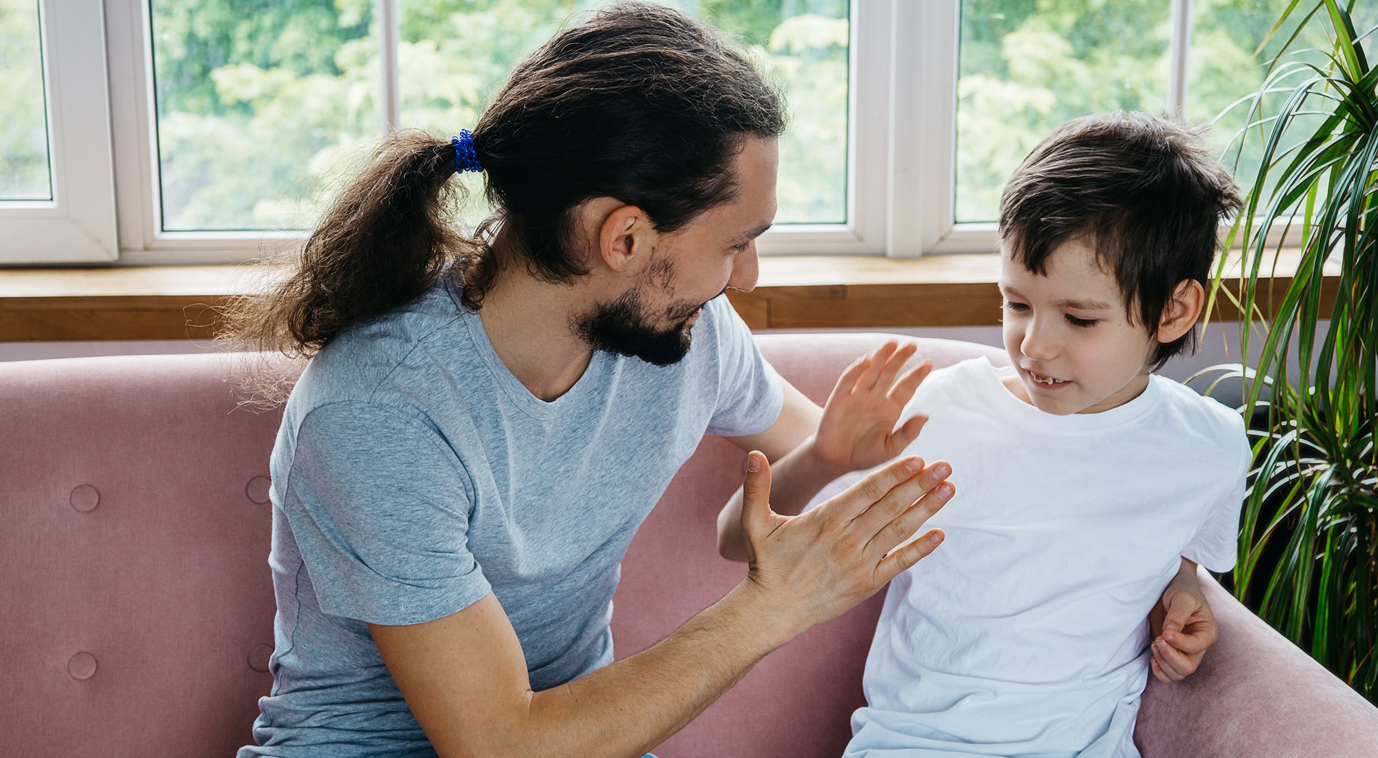 Child and family participating in an inclusive autism acceptance community