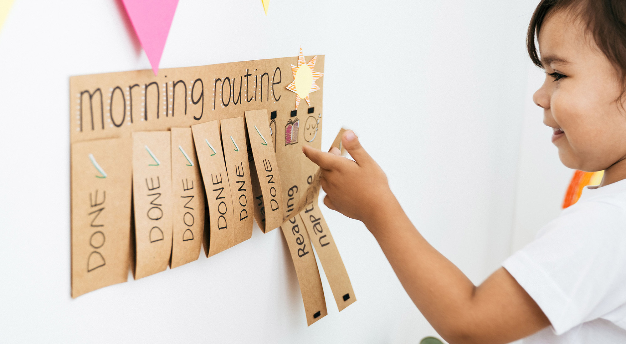 Child practicing everyday skills during an in-home ABA therapy session